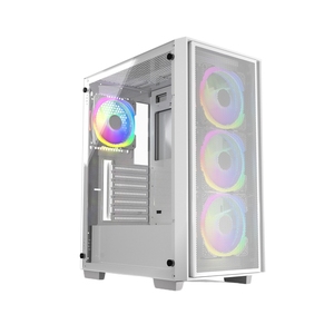 JNP Nuevo Diseño Sistema de Escritorio Torre Panel de Malla Argb Ventilador Usb 3,0 Led Estuches Gamer Gaming Computer Pc Case - Product Image 1