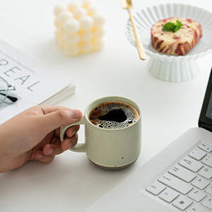 <strong>4pcs</strong> <strong>Set</strong> 150ml 5 oz Morandi Color Ceramic Mini Espresso <strong>Coffee</strong> <strong>Cups</strong> With Handle Pottery Demitasse Mugs - Product Image 6