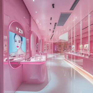 Modern für POP Werbe karton FSDU Nagellack Boden Display Regal Kosmetik Einzelhandel Supermarkt Rack - Product Image 5