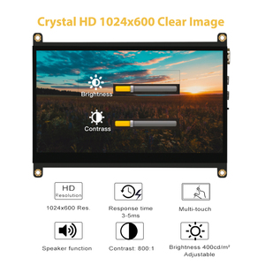 Produttore di fabbrica 1024x600 Display LCD piccolo mini Touch Screen lampone Pi 7 pollici Touchscreen Monitor