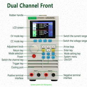ET5420A + pil Test cihazı programlanabilir çift kanallı Dc elektronik yük pil göstergesi pil monitör şarj testi - Product Image 2