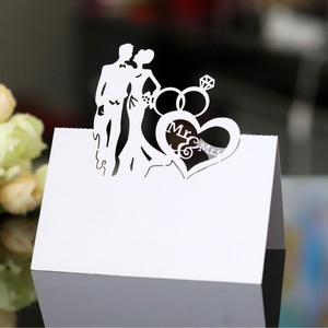 大迈婚宴餐桌卡方便折叠镂空花设计 - Product Image 2