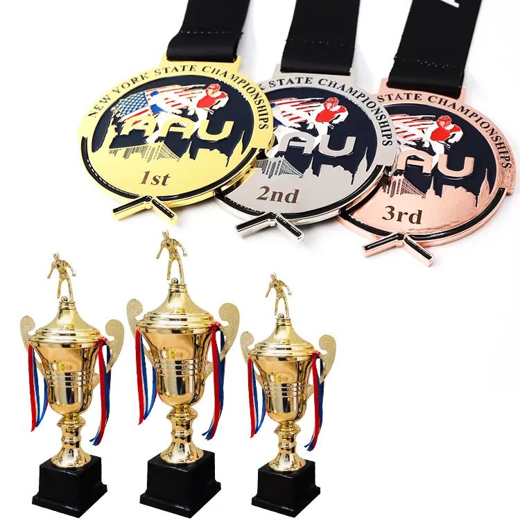 Medalhas de futebol de hóquei, campo dourado, práticas personalizadas de troféus e medalhas, música esportiva, dança da china, índia, medalas e troféus