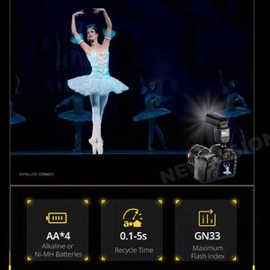 SIDANDE FK300II 2.4G kablosuz kamera flaş Speedlite Canon Sony Nikon Pentax Fuji için - Product Image 3