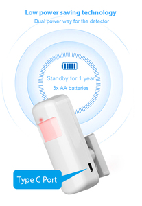 Rilevatore di movimento Wireless a infrarossi 433MHz EV1527 per la casa sistema di allarme PIR sensore di movimento rilevatore - Product Image 4