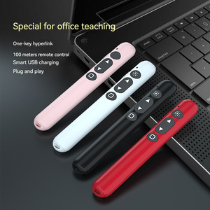 Insegnamento ufficio più grande puntatore laser ricevitore <span class=keywords><strong>USB</strong></span> nero rosa bianco facile da trasportare orologi puntatore laser