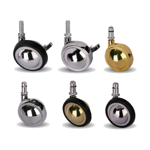 Großhandel Bett Computer Stuhl Teppich Universal Rollen Stiel Dreh möbel Lenkrad Zink legierung Rollen Rad - Product Image 1