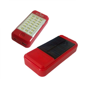 キャンプ用のUSB入力および出力機能を備えたソーラー充電式LED非常灯 - Product Image 1