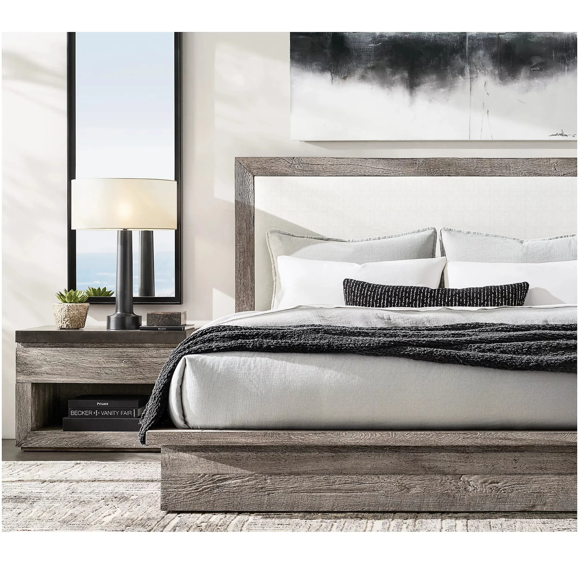 अमेरिकी ग्रामीण सरल ठोस लकड़ी डबल बेड बेडरूम 1.8m नरम वापस राजा बिस्तर होटल विला मॉडल कमरे कस्टम फर्नीचर
