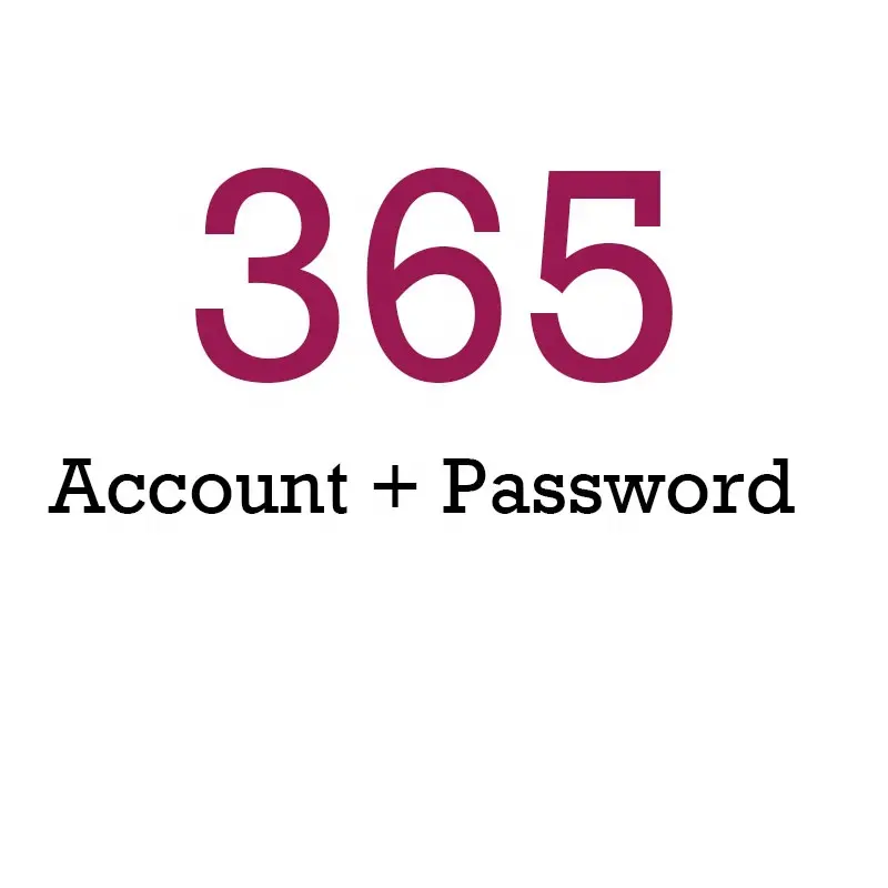 365 Account e Password per 5 PC & MAC 365 Account invia su Chat Ali