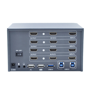 <strong>KVM</strong> <strong>Switch</strong> for 4 Monitors and 4 Computers for HDMI 4k 60Hz USB 3.0 &amp; 3.5mm Audio Supports Windows/Mac/Linux in Stock - Product Image 2