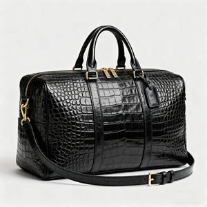 Nhà Sản Xuất OEM Đẹp Lớn Mens Cá Sấu Cá Sấu Mô Hình Giả Da Qua Đêm Mang Theo Trên Phòng Tập Thể Dục Thể Thao Túi Du Lịch Túi Cho Du Lịch - Product Image 3