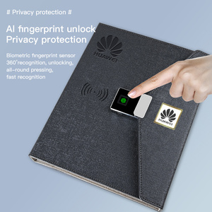 Custom Business Gifts 7-inch Screen Powerbank Smart Notepad Fingerprint Lock <strong>Notebooks</strong> Dual Charging Leather NFC Smart <strong>Notebook</strong> - Product Image 4