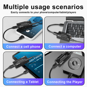 H1 Portable Audio <strong>Decoder</strong> Amplifier Multi Device Compatibility HIFI Sound Quality <strong>Decoder</strong> for Phone <strong>Computer</strong>