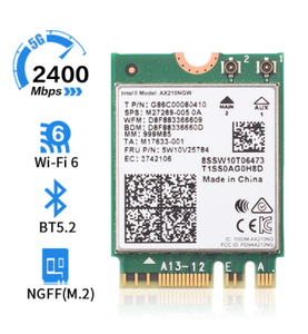 EDUP WiFi 6E AX210 AX3000 Tri Band 2,4G/5G/6GHz Für BT5.2 802.11AX/AC Wireless PCIE-Netzwerk karten adapter Windows10 Für PC