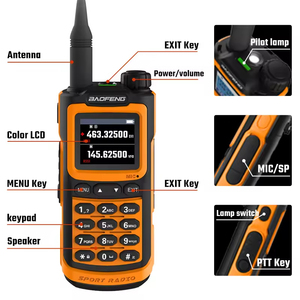 Baofeng bf UV20 5W Dual Band Outdoor-Sport Jagd NOAA FM Funkgerät Programmier barer Repeater Offset-Transceiver Walkie Talkie - Product Image 2