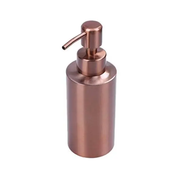 Dispenser di sapone per le mani in acciaio inossidabile oro rosa in metallo bottiglia di sapone schiumogeno con supporto per carta igienica a pompa