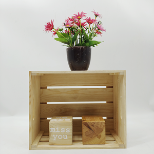 Hot bán Quà Tặng tùy chỉnh trang chủ trang trí gỗ lưu trữ container giá rẻ thùng gỗ bán buôn pinewood Crate - Product Image 2