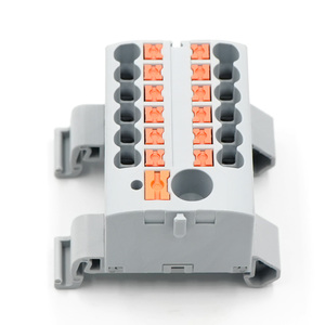 QPTFX 6/12*2.5-D Straight Plug 6 Bit <strong>Distribution</strong> <strong>Block</strong> 2.5 Mm&sup2; Wire Diameter Automation Control Horizontal Installation - Product Image 2
