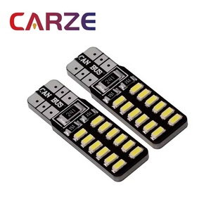<strong>T10</strong> Canbus <strong>LED</strong> 24SMD 3014 W5W Car Lighting <strong>LED</strong> Bulbs 194 <strong>168</strong> No Obc Error 12V Auto Interior Light License Plate Lamp Door Lights - Product Image 1