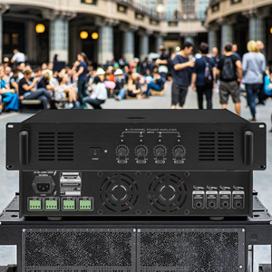 Four-Channel Public Address Sound <strong>Amplifier</strong> with 100v 70v Constant Voltage and Resistance <strong>Output</strong> for <strong>Speaker</strong> System - Product Image 3