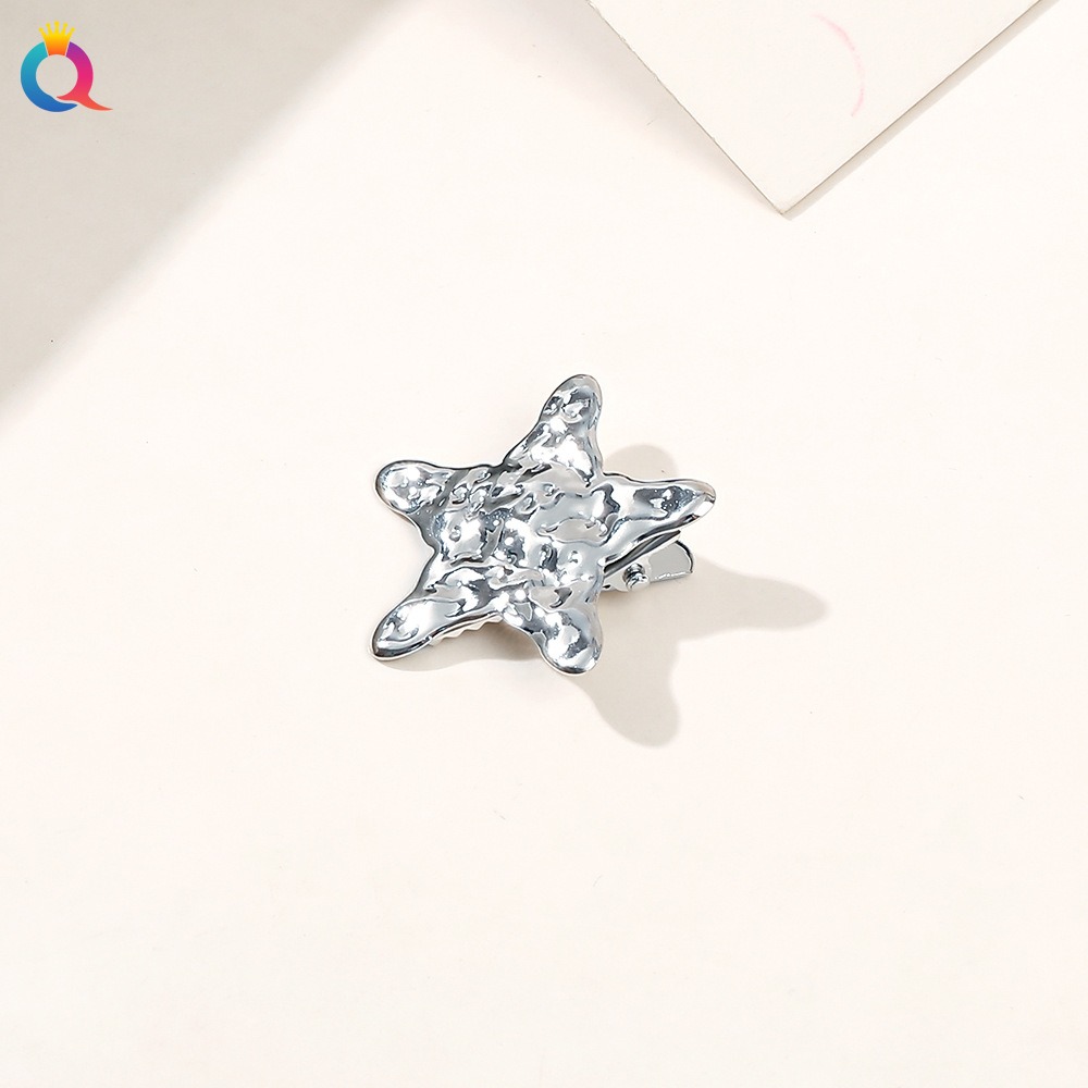 Pince alligator en métal-3,5 cm Étoile de mer Blanc K