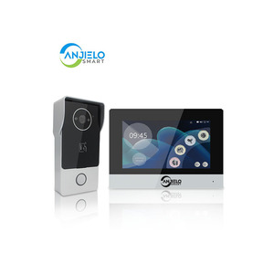 Anjielo, el último timbre de vídeo inteligente Tuya con sistema de intercomunicación de vídeo de grabación de cámara para Villa Home, intercomunicador de vídeo IPS de 2 vías - Product Image 1