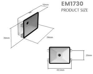 Módulo de escaneo de código de barras AEM1730, lector de código de barras con usb, cámara, bus, ethernet, weigand, qr, ccd, cmos, para quiosco de puerta, expendedora - Product Image 5