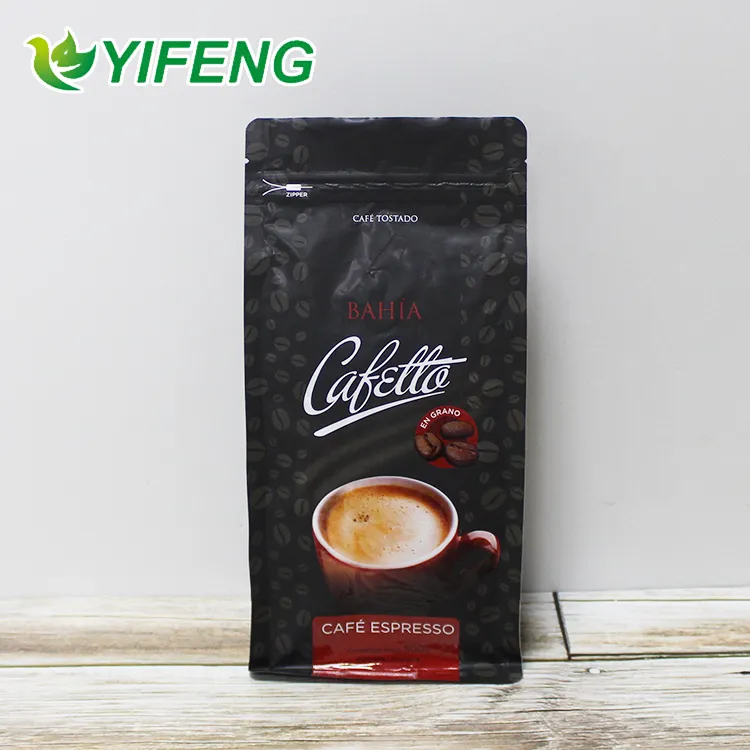 Com Válvula E Janela Zip Personalizado Impresso Reciclagem Turquia Ziplockcoffee 3plus1 Instantânea Fundo Plano 5 Lb Bio Saco De Café