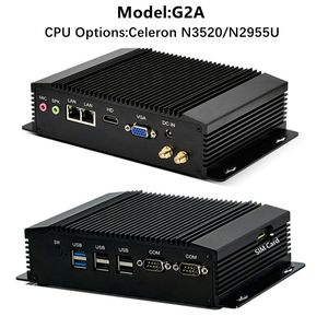 MiniTree Fanless Mini Pc Intel Pentium N3520 Celeron N2920 Dual LAN Dual COM <strong>RS232</strong> 422 485 COM 6*USB WIFI SIM Card Industrial Pc - Product Image 2