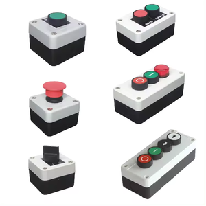 Segno verde di plastica interruttore a pulsante scatola di controllo stazione con il simbolo 10A non normalmente aperto Reset momentaneo - Product Image 6