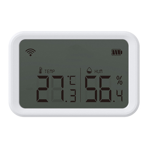 Sensor de temperatura y humedad Zigbee para el hogar inteligente Sensor de termómetro inalámbrico Alexa Google Home con pantalla LCD