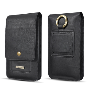 DG.Ming evrensel deri ayrılabilir cüzdan bel çanta kapak kılıf kemer klip kılıfı kart yuvaları iPhone 5.5-6.5 inç - Product Image 4