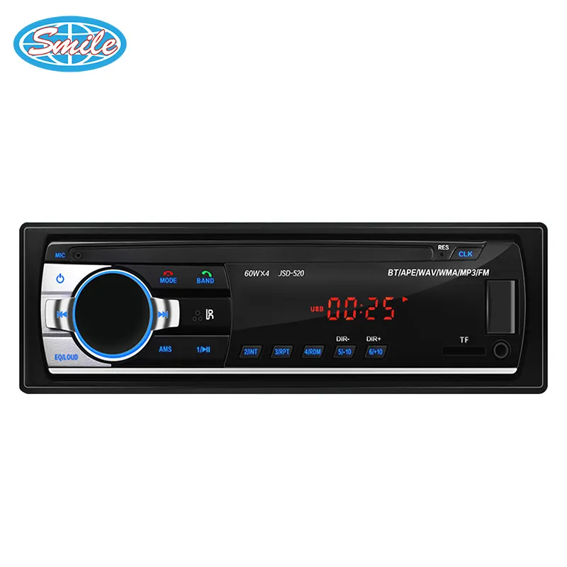 Venta caliente de fábrica Car DVD CD MP3 Player Vehículo Stereo Car Autoradio Audio Radio BT FM SD TF Stereo Multimedia Receiver