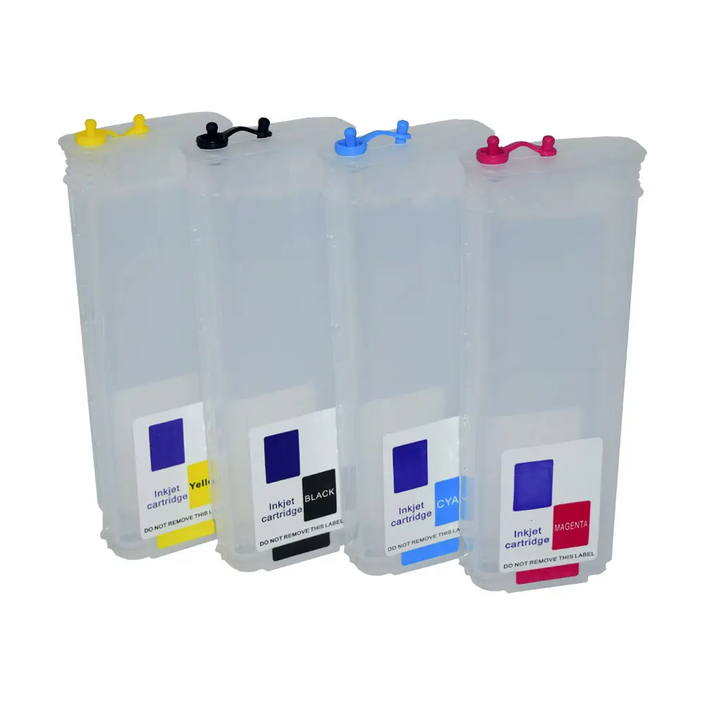 Cartuchos recargables de inyección de tinta de 280ml para impresora HP 10 82 HP500 HP800 para impresora HP Designjet 500 500ps 800 800PS Plus