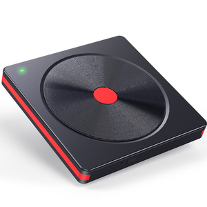 外置CD/DVD驱动器，USB 3.0 CD DVD +/-RW刻录机CD ROM外置DVD驱动器CD阅读器DVD播放器，适用于PC笔记本电脑台式机