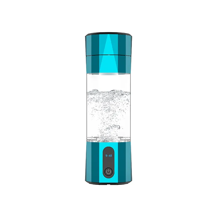 पोर्टेबल हाइड्रोजन जल जनरेटर बोतल 208 मिलीलीटर आणविक हाइड्रोजन जल की उच्च सांद्रता का उत्पादन करती है