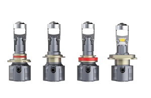 Projektör ışık Mini otomatik çift A80 H4 H7 LED projektör lens far 72w 6000k yüksek düşük ışık Hid LED ampul - Product Image 4