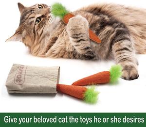 Paquete de 4 juguetes interactivos de hierba gatera para gatos, accesorios, juguete de hierba gatera para interiores - Product Image 6