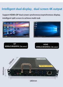 Fabrika fiyat Intel 6th Gen sk-y lake-s düşük güç CPU i3-6100/ i5-6400 ayrık grafik OPS bilgisayarlar Mini PC - Product Image 6