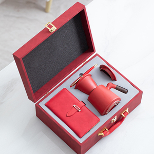 Dizüstü taşınabilir çin Kongfu çay bardağı çaydanlık ile tepsi seyahat Teaware Kung Fu çay hediye seti ile seramik çay seti Set - Product Image 4
