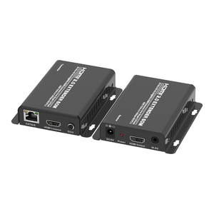 Extensor HDMI a 60m 196 pies sobre un solo UTP CAT5e/6 LAN RJ45 compatible con 4K 60Hz con transmisor y receptor HDMI Loopout - Product Image 1