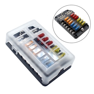 防水カーバスマリン12ウェイ回路LEDインジケーター32VDCヒューズボックスホルダー、マイナス端子付き - Product Image 5