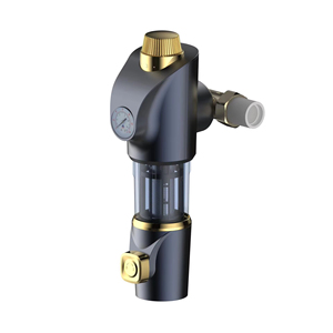 50 mikron Spin aşağı yeniden kullanılabilir otomatik Blowdown ön filtre filtrasyon PPR konektörü su ön filtre için göstergesi ile - Product Image 2