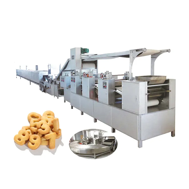 Automatische Koekjes En Koekjesproductielijn Graankoekjesmachine Met Verpakkingsmachine