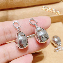 K white glossy single pendant