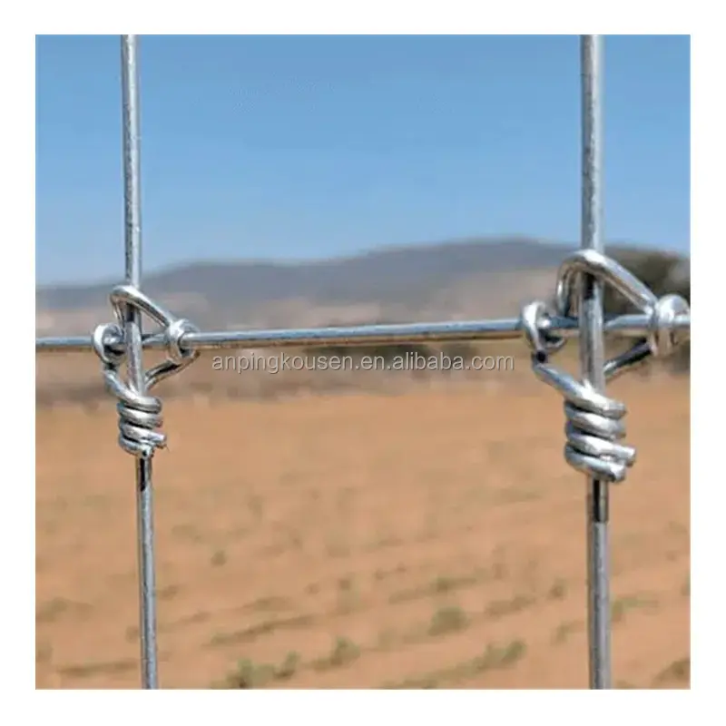 Mạ kẽm 5 6 7 8 ft cố định Knot Hươu gia súc hàng rào trên trang trại lĩnh vực hàng rào kim loại trang trại hàng rào để bán
