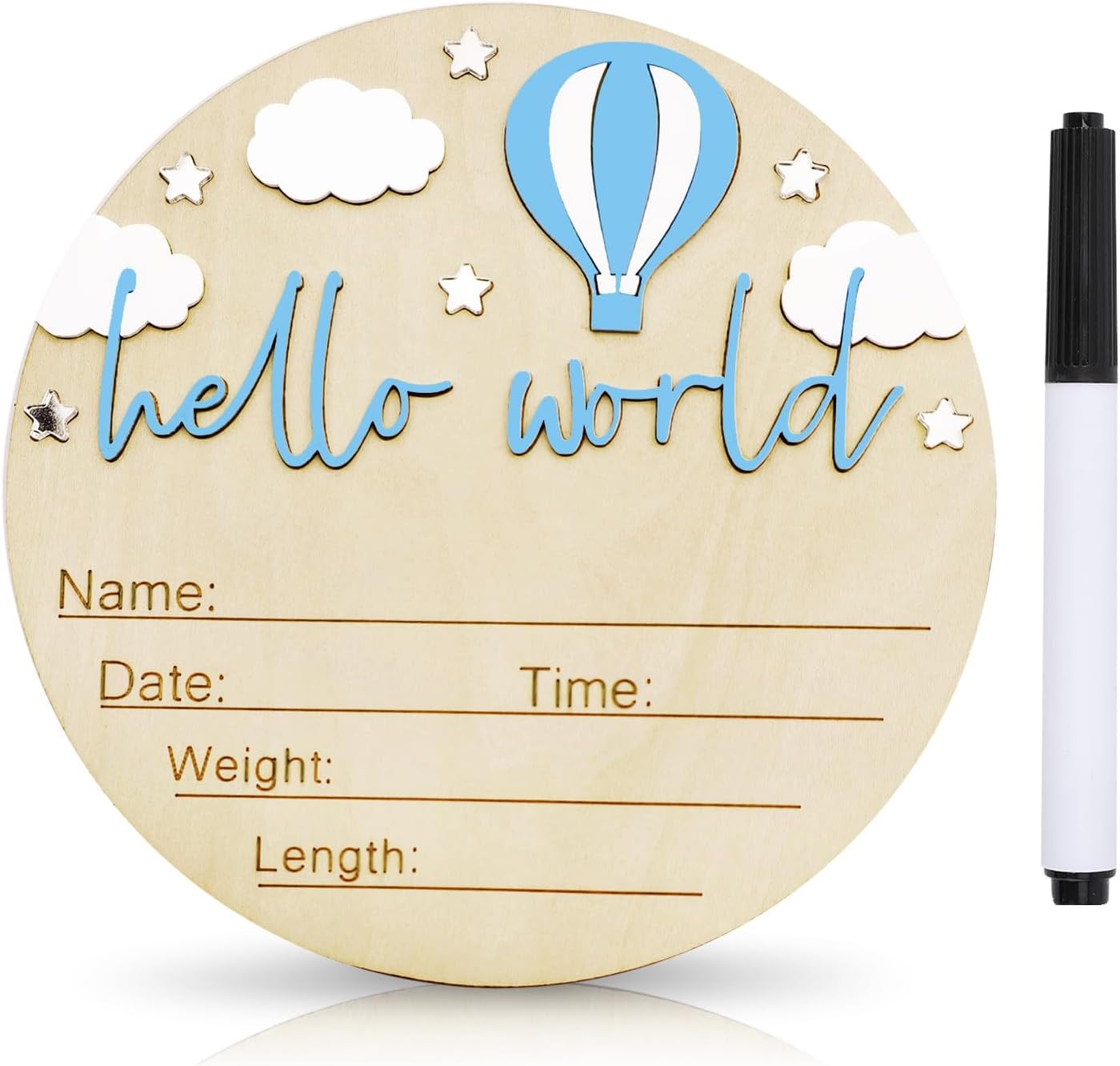 Signature pen + wooden plaque