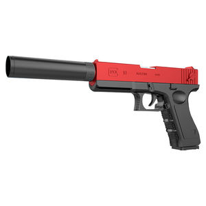חיצוני מקורה קצף כדורי אקדח צעצוע G18 מעטפת פליטה סופר מדכאי אקדח אקדח פליטת כדור רך אקדח צעצוע