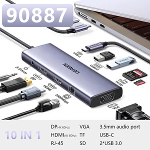 UGREEN扩展坞C型扩展屏幕投影转换USB集线器集线器迅雷4多功能接口适配器 - Product Image 5